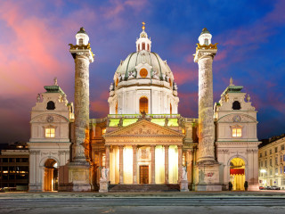 Vienna - Karlsplatz - St. Charles's Church - Austria