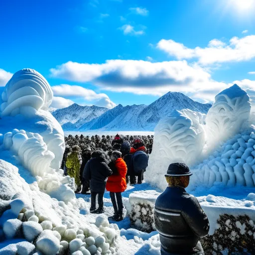 Фестиваль снега в Инсбруке: Ледяные скульптуры и зимние радости